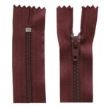 Reißverschluss 25 cm nicht trennbar bordeaux dunkelrot (2552)