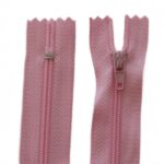 Reißverschluss 35 cm spiralformig 3 mm nicht trennbar rosa (3518)