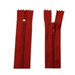 Reißverschluss 40 cm spiralförmig nicht trennbar rot (4004)