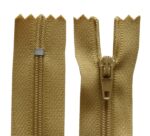 Reißverschluss 50 cm spiralformig 3 mm nicht trennbar ocker (5030)