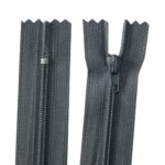 Reißverschluss 50 cm spiralförmig nicht trennbar dunkelgrau (5048)