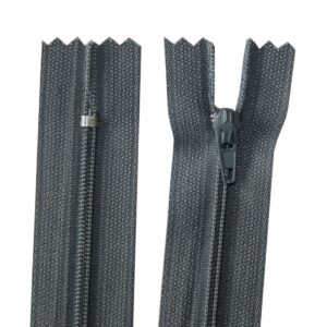 Reißverschluss 50 cm spiralförmig nicht trennbar dunkelgrau (5048)