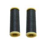 Nähmaschinen Nähgarn 200 m 2 Rollen je 100 m Polyester grau (0002)