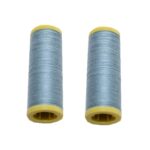 Nähmaschinen Nähgarn 200 m 2 Rollen je 100 m Polyester hellblau (0005)