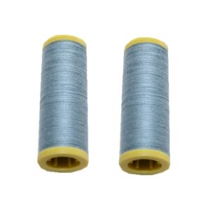 Nähmaschinen Nähgarn 200 m 2 Rollen je 100 m Polyester hellblau (0005)
