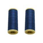 Nähmaschinen Nähgarn 200 m 2 x 100 m Polyester blau marine (0007)