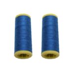 Nähmaschinen Nähgarn 200 m 2 x 100 m Polyester 40/2 blau (0008)