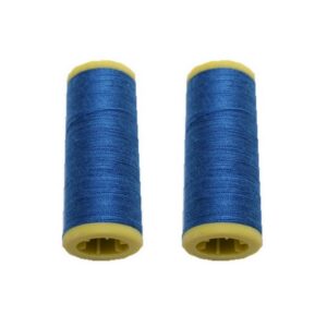 Nähmaschinen Nähgarn 200 m 2 x 100 m Polyester 40/2 blau (0008)