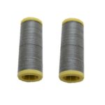 Nähmaschinen Nähgarn 200 m 2 x 100 m Polyester 40/2 grau (0014)