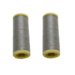 Nähmaschinen Nähgarn 200 m 2 x 100 m Polyester 40/2 silbergrau (0016)