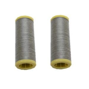 Nähmaschinen Nähgarn 200 m 2 x 100 m Polyester 40/2 silbergrau (0016)