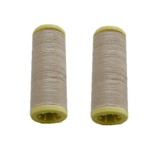 Nähmaschinen Nähgarn 200 m 2 x 100 m Polyester 40/2 beige (0022)