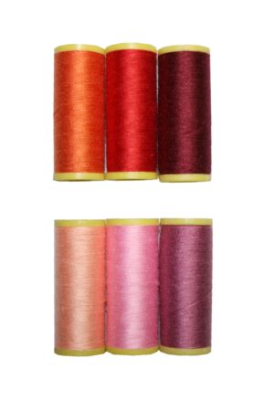 Nähmaschinen Nähgarn 6 Rollen je 100 m Polyester 40/2 (0039)