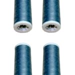 Nähmaschinen Nähgarn 400m 4 x 100m Polyester anthrazit grau (1006)