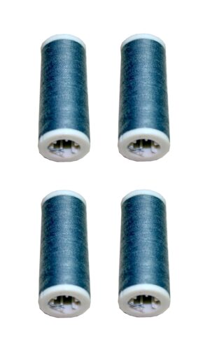 Nähmaschinen Nähgarn 400m 4 x 100m Polyester anthrazit grau (1006)