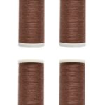 Nähmaschinen Nähgarn 400m 4 x 100m Polyester 40/2 braun (1040)