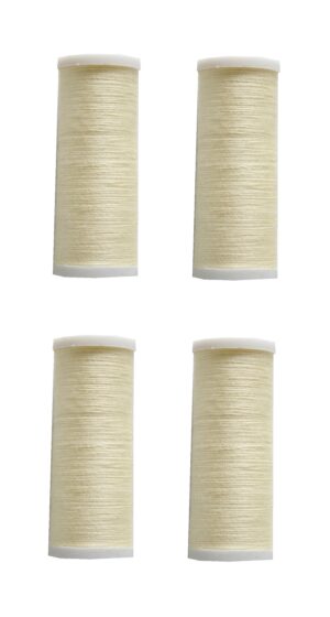 Nähmaschinen Nähgarn 400 m 4 x 100 m Polyester 40/2 hellgelb (1075)