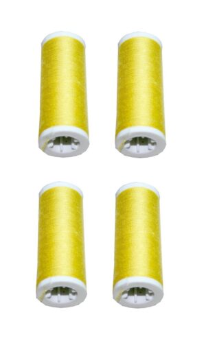 Nähmaschinen Nähgarn 400m 4 x 100m Polyester 40/2 gelb (1078)