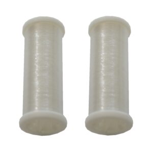 Nähmaschinen Garn transparent 2 Rollen je 50 m transparent (9998)