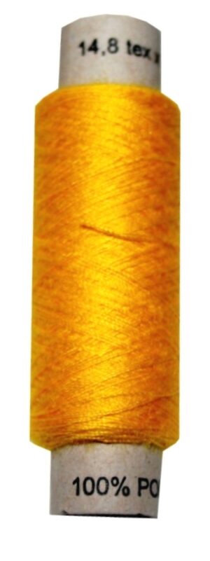 Nähgarn Nähfaden 100 % Polyester 14,8 * 2 100 m gelb (1013)