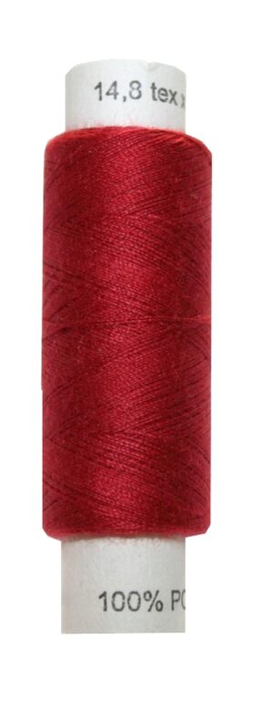 Nähgarn Nähfaden 100 % Polyester 14,8 * 2 100 m bordaux weinrot (1415)
