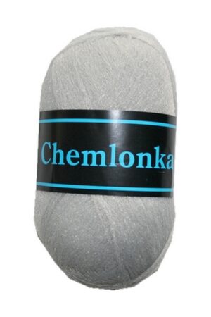 Strickgarn Chemlonka 50 g 100% Polypropylen grau (0965)