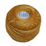 PERLOVKA Kreuzstichgarn Baumwolle Perlgarn 10g 85m gelbes Ocker (1762)