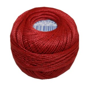 PERLOVKA Kreuzstichgarn Baumwolle Perlgarn 10g 85m rotbraun (3762)