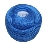 PERLOVKA Kreuzstichgarn Baumwolle Perlgarn 10g 85m blau (5562)