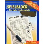 Spielblock Senioren Knobelspiel Spielzettel DIN A5 (0337)