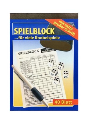 Spielblock Senioren Knobelspiel Spielzettel DIN A5 (0337)