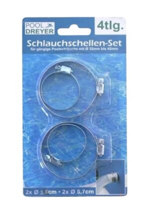 Schlauchschelle Rohrschelle Schlauchklemme 4-teilig (0339)