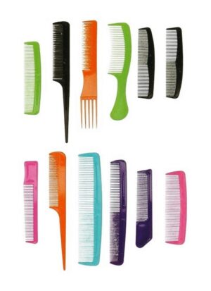 Kammsortiment Taschenkamm Kammset Haarkamm 12-teilig (0346)