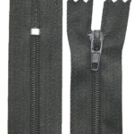 Reißverschluss 15 cm 3 mm nicht trennbar hellschwarz (1503)