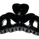 Haarklammer Haarspange Klammer groß schwarz (0006)