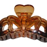 Haarklammer Haarspange Klammer bernstein (0007)