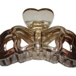 Haarklammer Haarspange Haarschmuck Klammer braun meliert (0008)