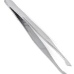 Pinzette Edelstahl 9 cm schräge Spitze (9685)