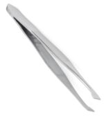 Pinzette Edelstahl 9 cm schräge Spitze (9685)