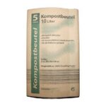 Bio-Komposttüte 10 Liter ca.20x16x36cm 5 Stück (0341)