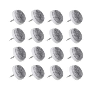 Filzgleiter Möbelgleiter Stuhlgleiter mit Nagel grau 16 Stück (0343)