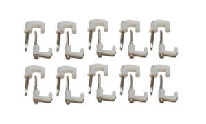 Nagelschelle Kabelschelle 8 mm weiß 20 Stück (3407)