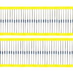 Metallfilm Widerstand Resistor 1,0 Ohm 0,6W 1% 100 Stück (1000)