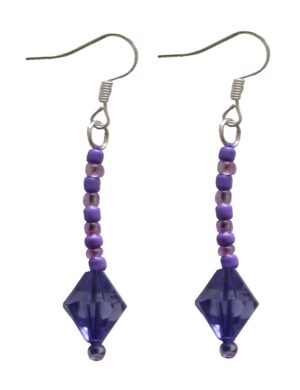 Ohrring Ohrhänger Rina lila (0035)