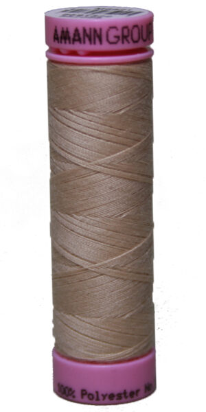 Zwirn 100 % Polyester ASPO PES 120 Amann beige hellbraun 100 m (0511)