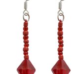 Ohrring Ohrhänger Rina rot (0028)