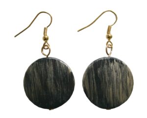 Ohrring Ohrhänger Lisa schwarz gold silber (0036)