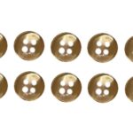 Knopf Knöpfe 12mm 4 loch beige 10 Stück (0198)