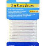 Gummilitze Gummiband Super-Elastic 3m 8mm weiß (1006)