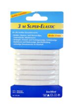 Gummilitze Gummiband Super-Elastic 3m 8mm weiß (1006)